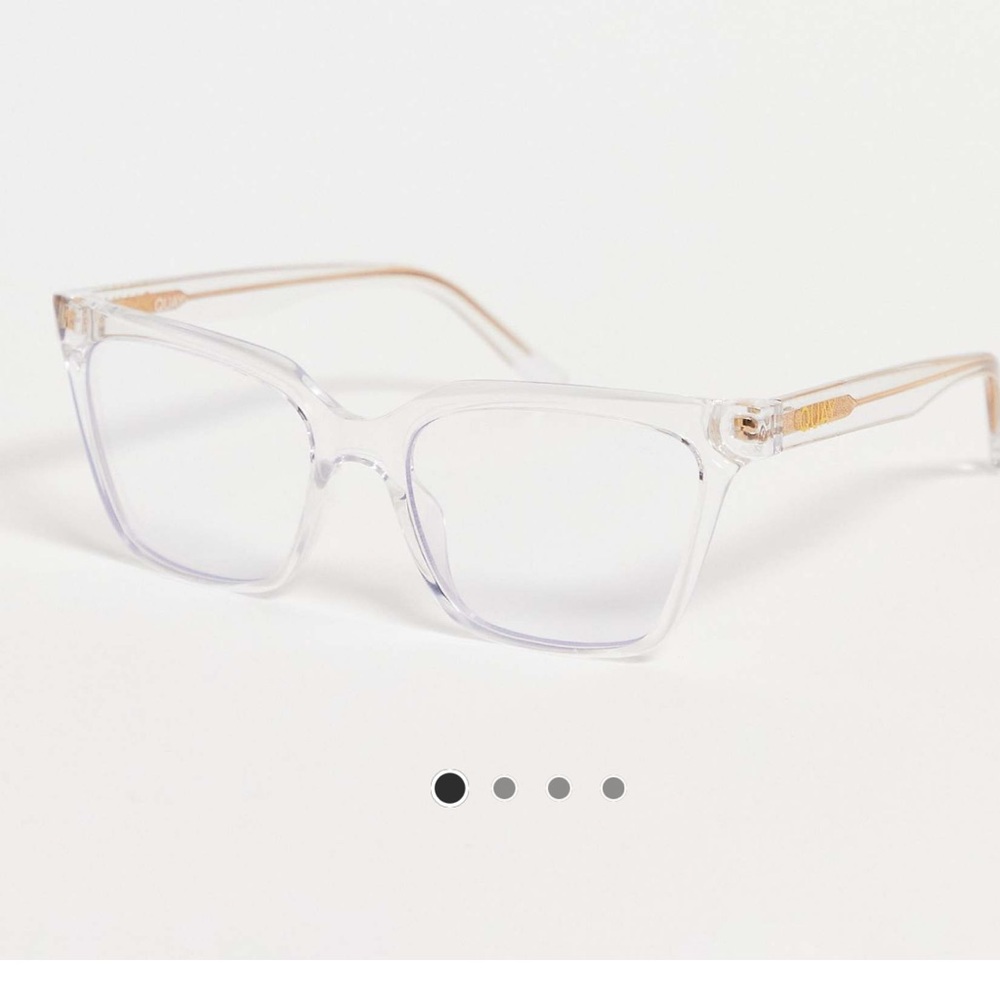 QUAY Hardwire Blue Light Glasses Clear Frame Bluelight Blocking Lens Unisex NWT